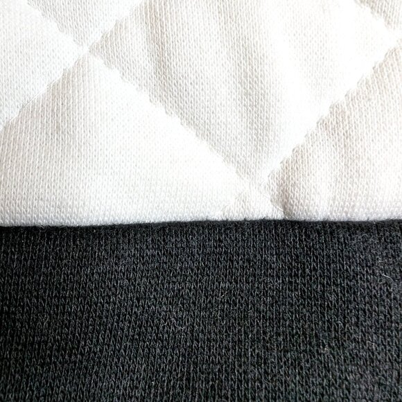 URBAN HERITAGE SWEATSHIRT QUILTED sweater Sz SMALL BLACK WHITE TRULY STUNNING ! - Picture 4 of 14